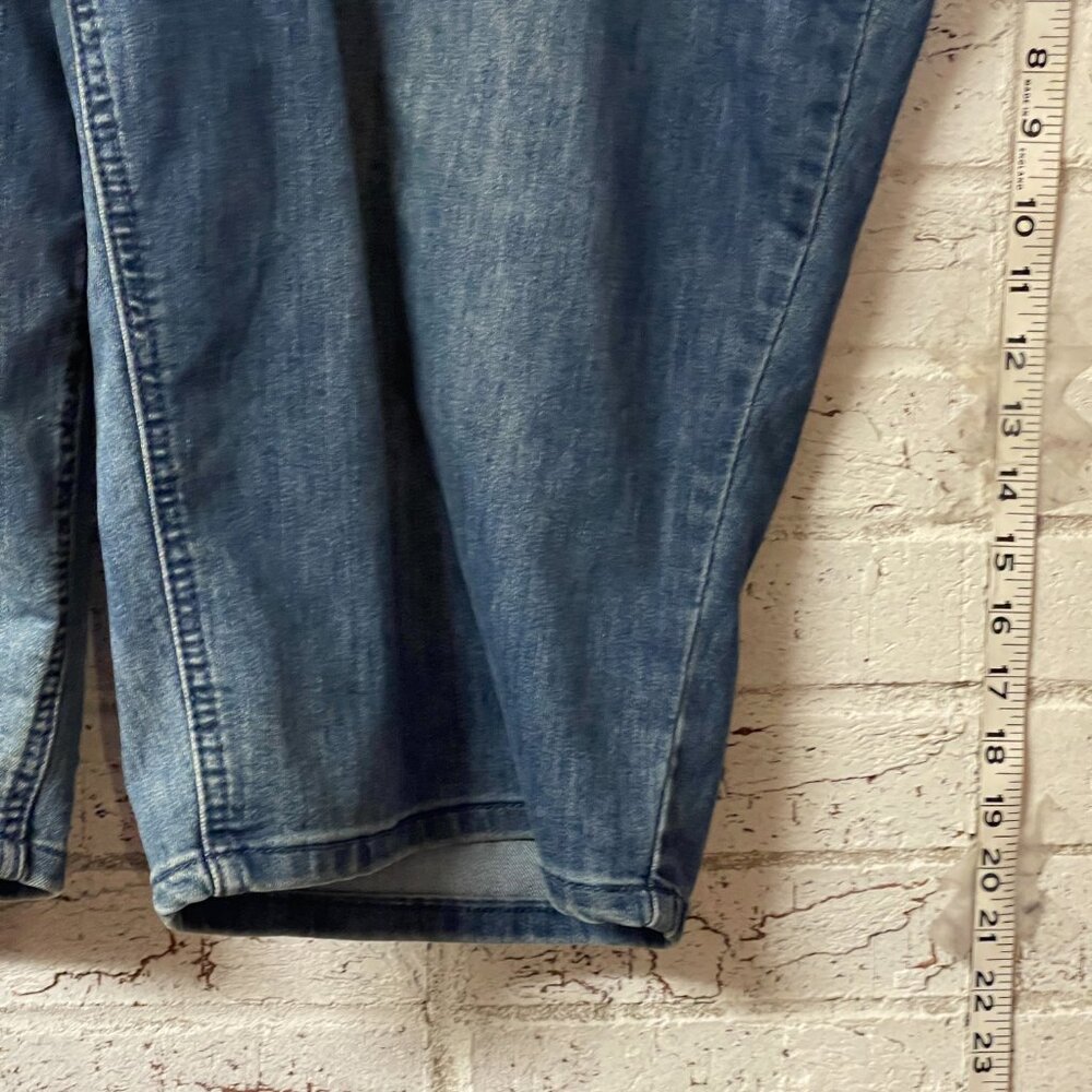 CJ Banks Denim Bermuda Shorts with Embellished Pockets – Size 24W - Picture 4 of 11